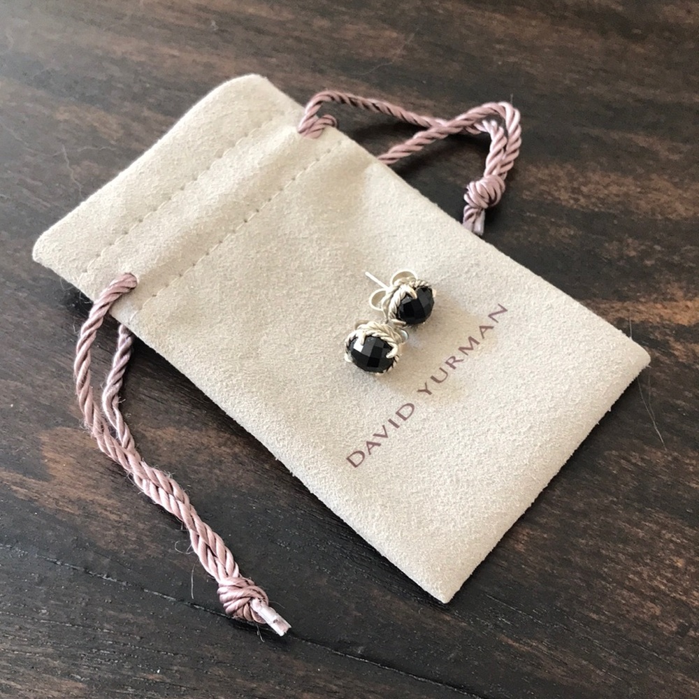 David Yurman Chatelaine Black Onyx Earrings